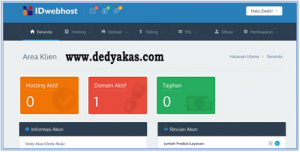 Dedy Akas 4 Panduan Cara Daftar Hosting Baru di IDwebhost