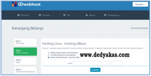 Dedy Akas 8 Panduan Cara Daftar Hosting Baru di IDwebhost