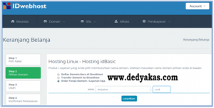 Dedy Akas 9 Panduan Cara Daftar Hosting Baru di IDwebhost