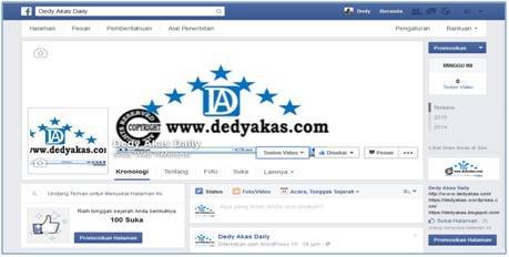 Dedy Akas Website Cara Daftar di Facebook Fans Page