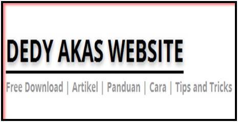 Dedy Akas Website Mendaftar Blog atau Website Gratis