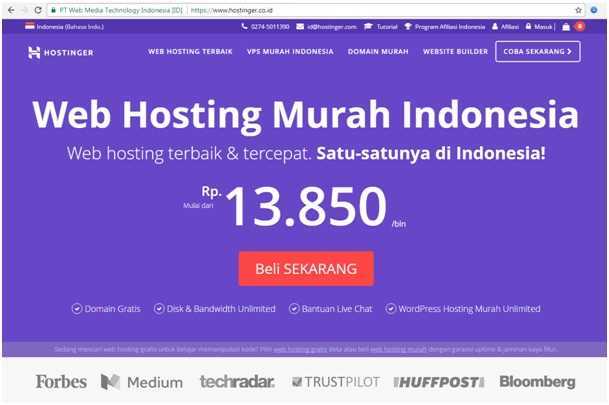 Review Hostinger Co Id Penyedia Web Hosting Murah Indonesia